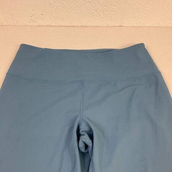 Zella Cropped Capri Leggings Solid Blue Stretchy Mid Rise Gym Yoga Workout XL * - Picture 3 of 11